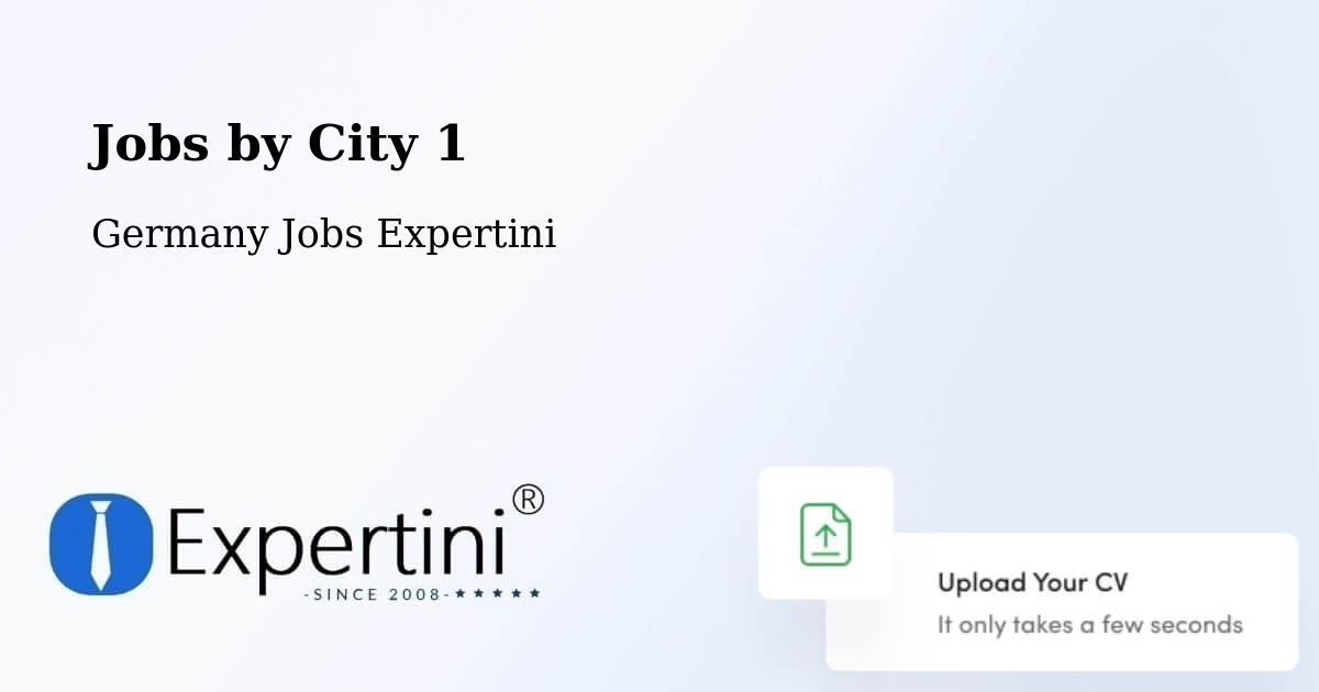 City Jobs in Germany - Expertini